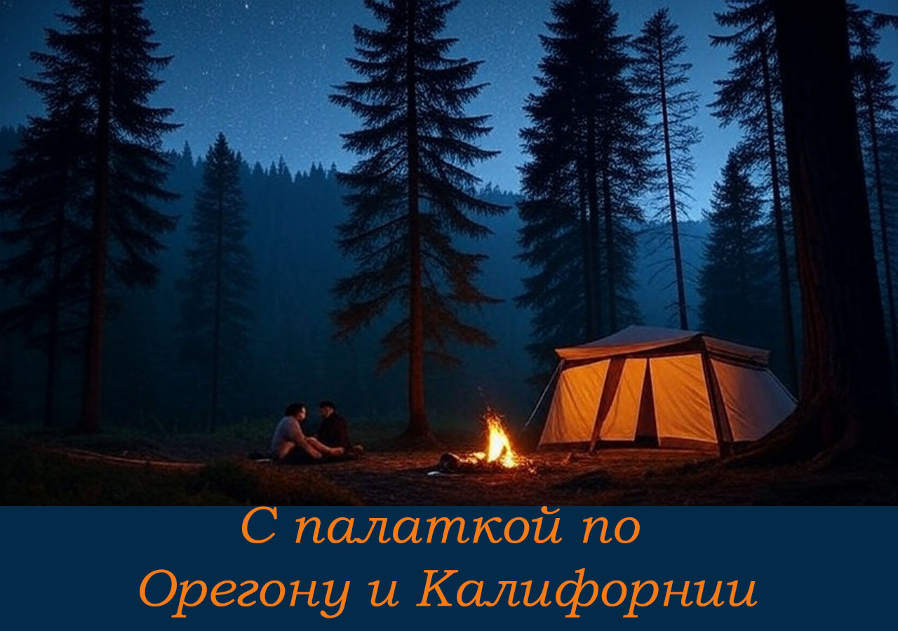 С палаткой по национальным паркам Орегона и Калифорнии